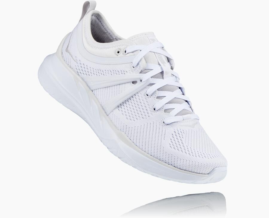 Hoka Tivra - Women's Running Shoes - White - UK 076YUJCWO